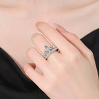 [Elowen]DREAMY CROWN MOISSANITE RING - 1.2CT ELEGANT PRINCESS STYLE