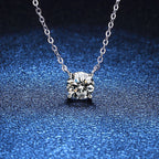 [Elowen]CLASSIC FOUR-PRONG SOLITAIRE MOISSANITE NECKLACE