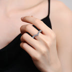 [Elowen]ELEGANT V-SHAPED CHEVRON MOISSANITE RING