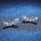 [Elowen] SPARKLING SMILE BOGEN-MOISSANIT-OHRSTECKER