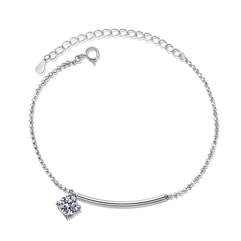 [Elowen]ELEGANT HALF-MOON CURVE MOISSANITE BRACELET