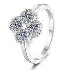 [Elowen]ELEGANT FOUR-LEAF CLOVER MOISSANITE RING