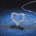 [Elowen]ROMANTIC HEART MOISSANITE PENDANT NECKLACE