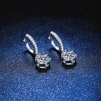 [Elowen]CLASSIC 6-PRONG MOISSANITE DROP EARRINGS