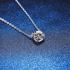 [Elowen]CLASSIC FOUR-PRONG SOLITAIRE MOISSANITE NECKLACE