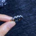 [Elowen]CHIC WAVY MOISSANITE ETERNITY RING