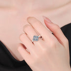 [Elowen]ELEGANT FOUR-LEAF CLOVER MOISSANITE RING