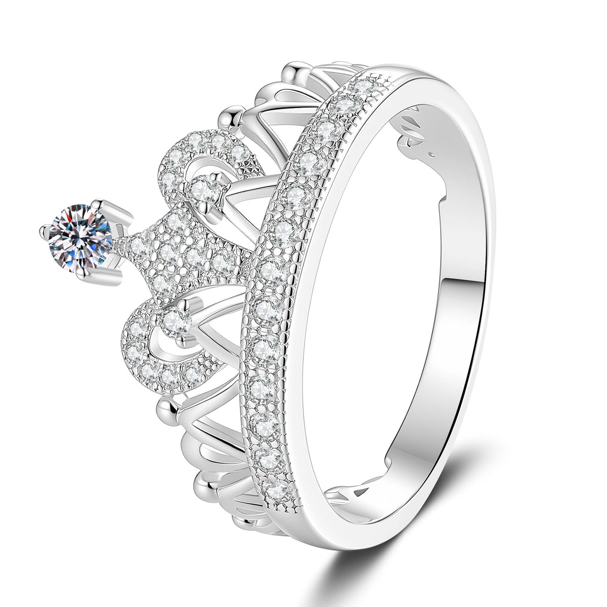 [Elowen]DREAMY CROWN MOISSANIT-RING - 1,2 KARAT ELEGANTES PRINZESSIN-MODELL