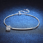 [Elowen]ELEGANT HALF-MOON CURVE MOISSANITE BRACELET