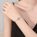 [Elowen]RADIANT ICY CRYSTAL SUNFLOWER MOISSANITE BRACELET