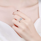 [Elowen]ELEGANT PRINCESS CUT MOISSANITE ENGAGEMENT RING