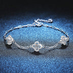 [Elowen]TRIPLE-CLOVER MOISSANITE BRACELET