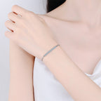 [Elowen]SMILING CURVE MOISSANITE BRACELET