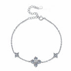 [Elowen]CLOVER LUCKY CHARM MOISSANITE BRACELET