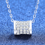 [Elowen]FULL-PAVE "HOURGLASS" MOISSANITE NECKLACE