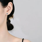 [Elowen]SIX-PRONG MOISSANITE EARRINGS