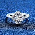 [Elowen]ELEGANT FOUR-LEAF CLOVER MOISSANITE RING