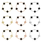 [Elowen jewels ] CLOVER 5 MOTIF ONYXS BRACELET COLLECTION