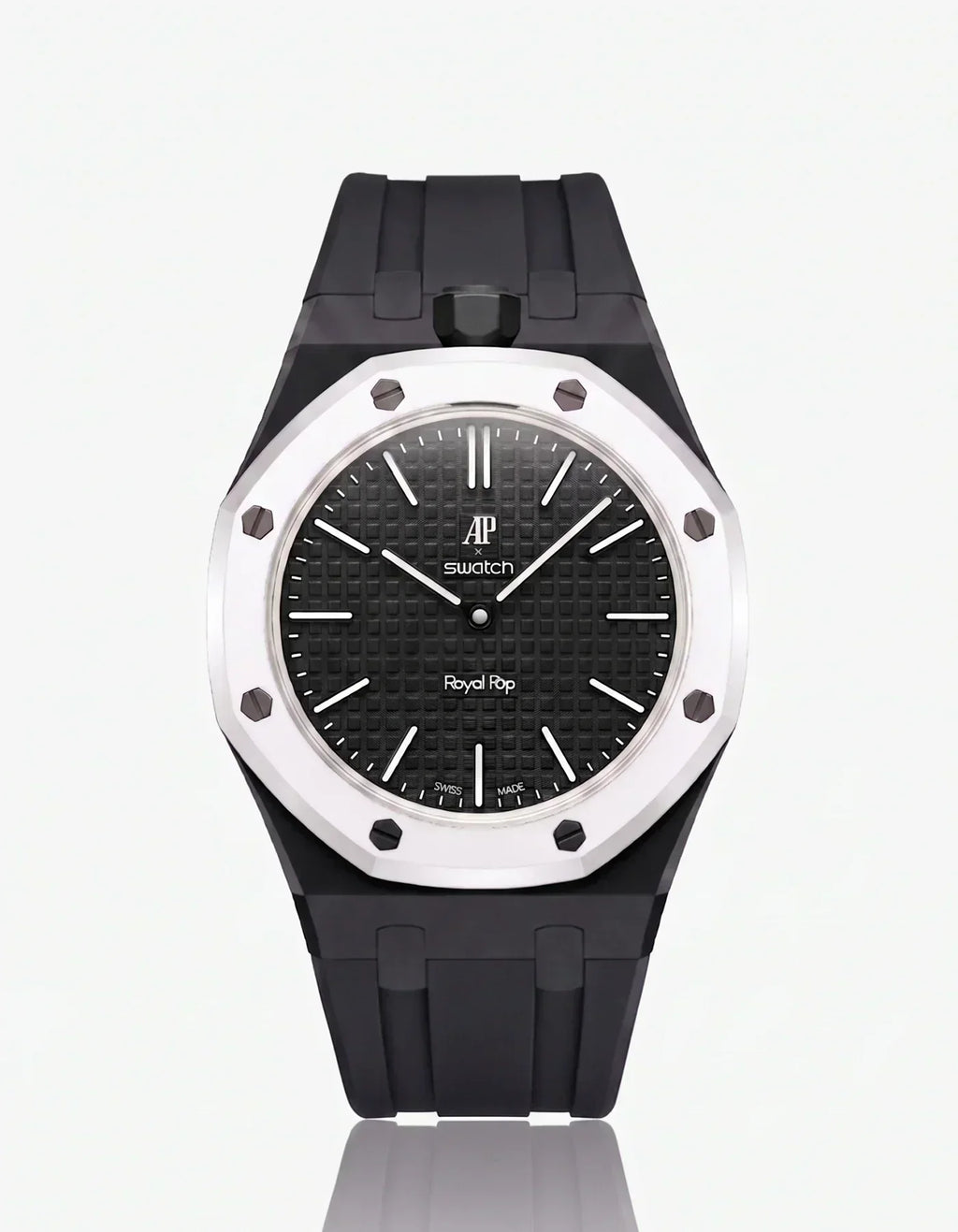 Silicone Strap & Case Royal Pop Ocho Negro(Customize  Colors)