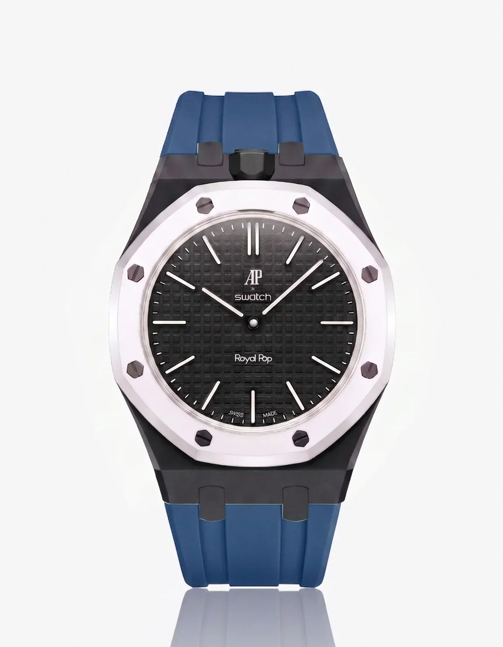 Silicone Strap & Case Royal Pop Ocho Negro(Customize  Colors)