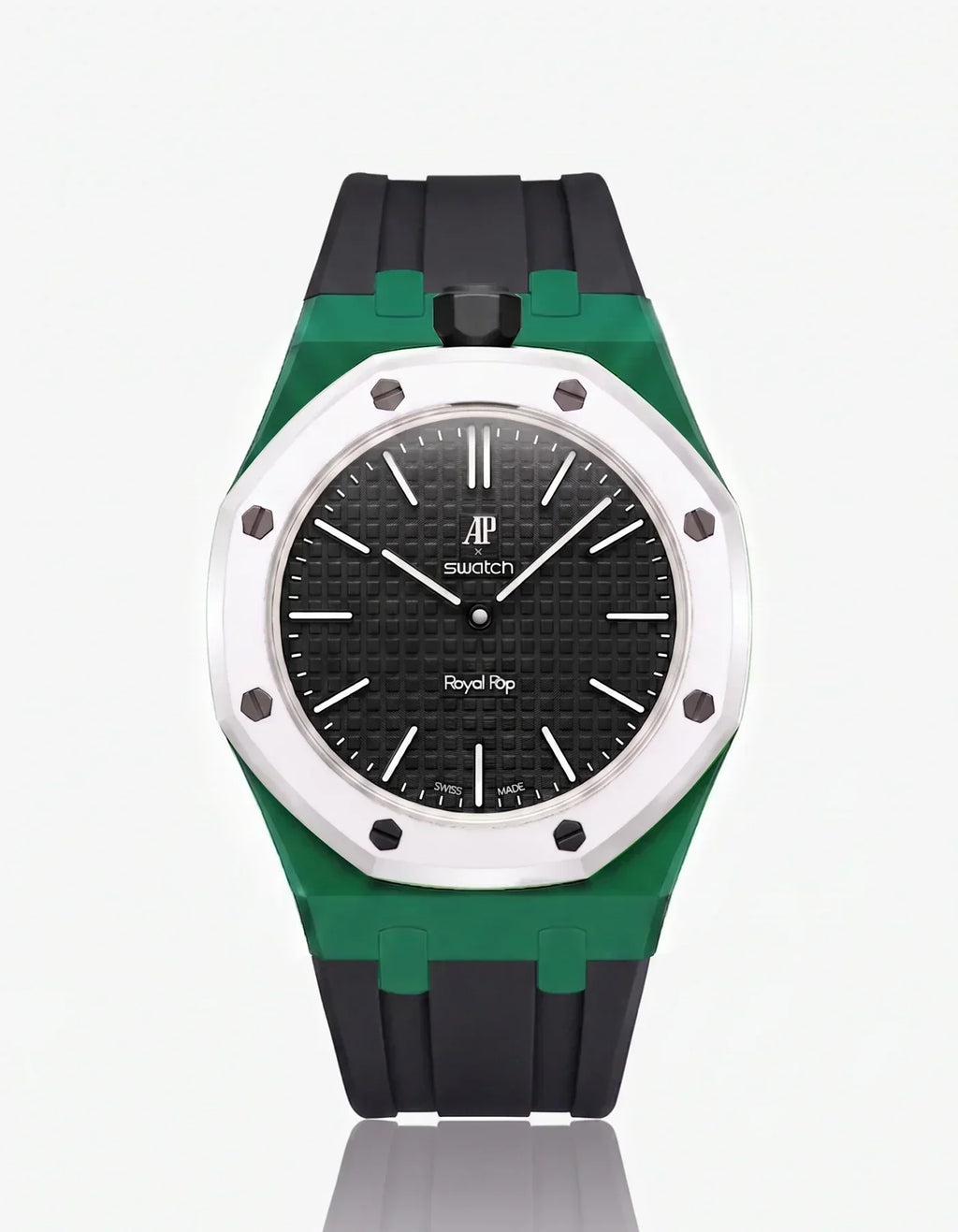 Silicone Strap & Case Royal Pop Ocho Negro(Customize  Colors)