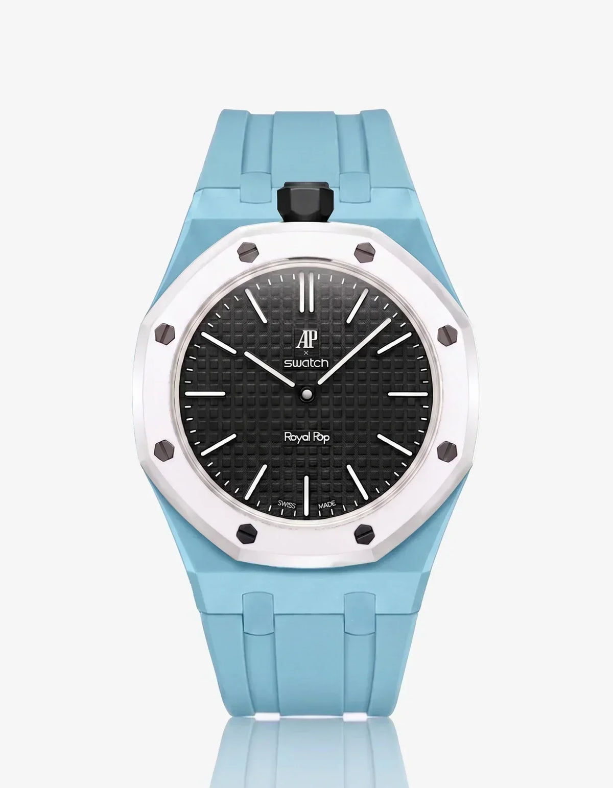 Silicone Strap & Case Royal Pop Ocho Negro(Customize  Colors)