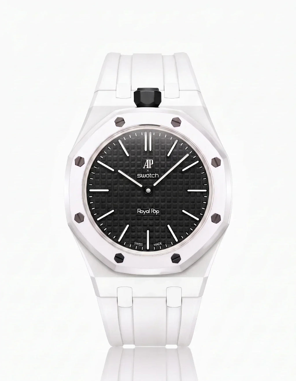 Silicone Strap & Case Royal Pop Ocho Negro(Customize  Colors)