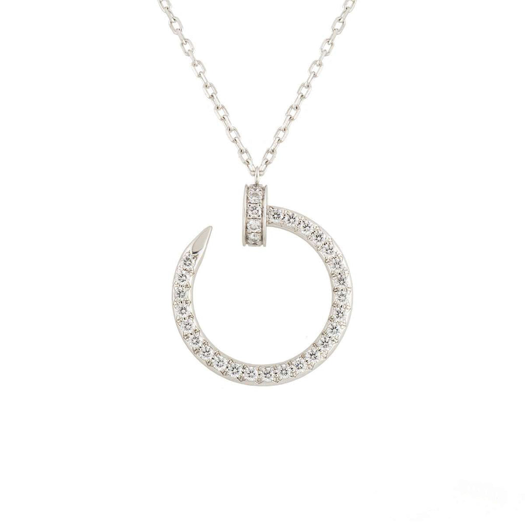 [Elowen jewels ]JUSTE NECKLACE SILVER DIAMONDS