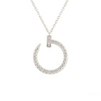 [Elowen jewels ]JUSTE NECKLACE SILVER DIAMONDS
