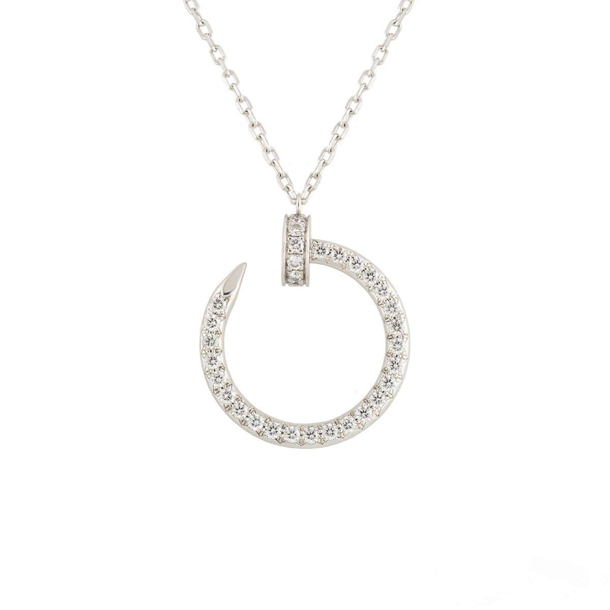 [Elowen jewels ]JUSTE NECKLACE SILVER DIAMONDS