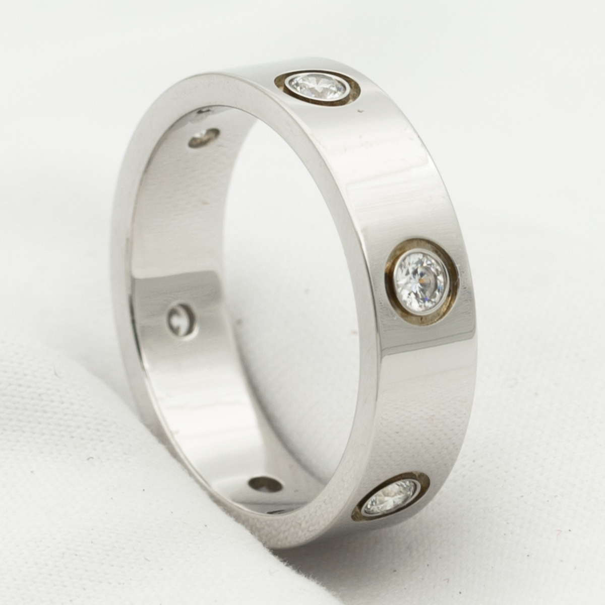 [Elowen jewels ]LOVE RING 5.5MM 6 DIAMONDS SILVER