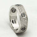 [Elowen jewels ]LOVE RING 5,5MM DIAMANT-PAVÉ KERAMIK
