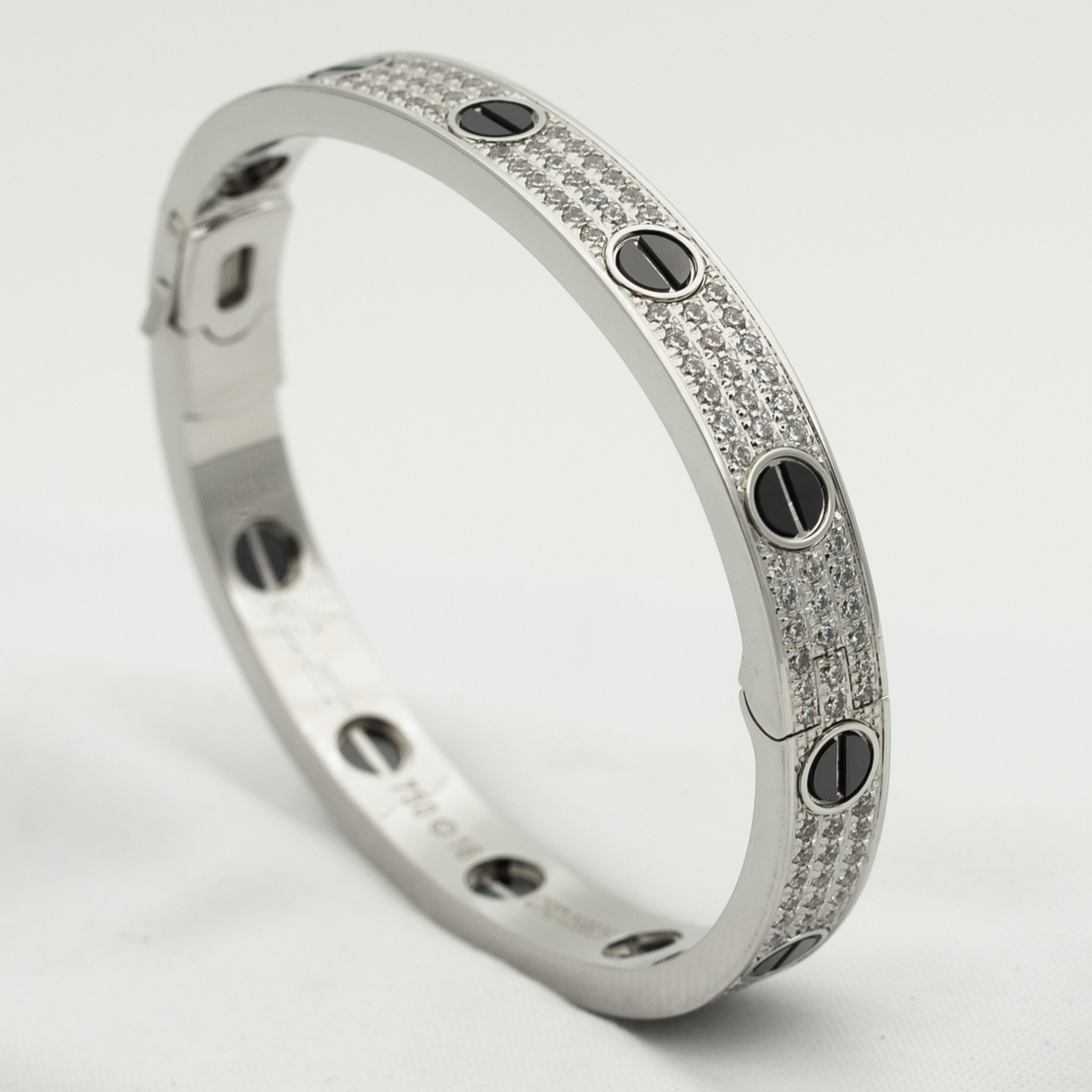 [Elowen jewels ]LOVE ARMBAND 6,1MM DIAMANTBESETZTE KERAMIK
