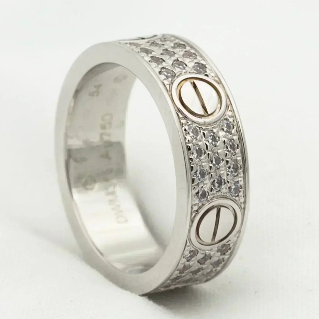 [Elowen jewels ]LOVE リング 5.5MM ダイヤモンド パヴェ