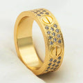[Elowen jewels ]LOVE リング 5.5MM ダイヤモンド パヴェ