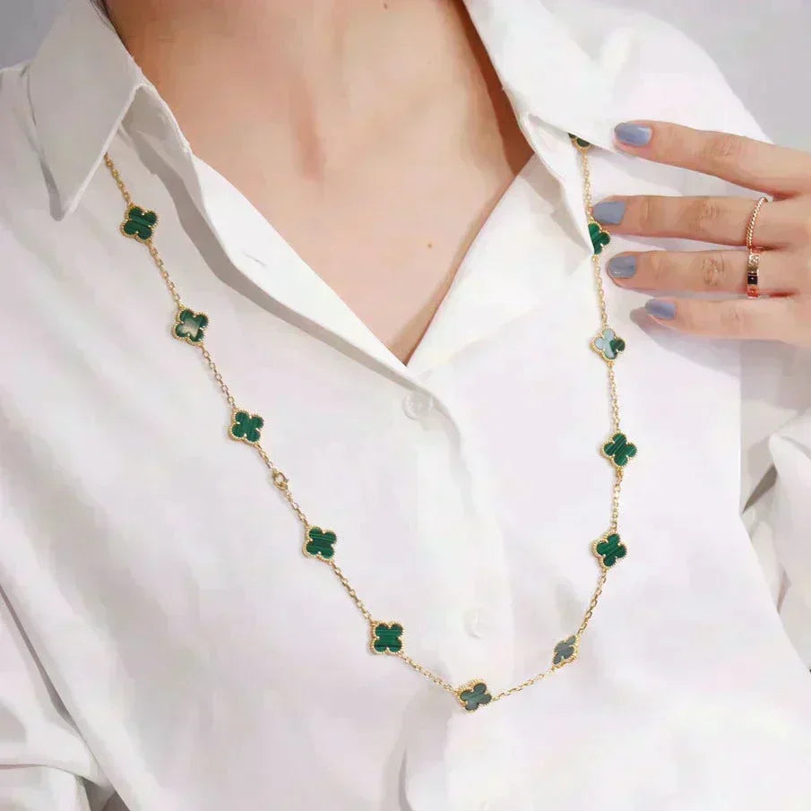 {
  "Elowen jewels ": "Elowen jewels ",
  "CLOVER 20 MOTIFS MALACHITE GOLD": "クローバー 20モチーフ マラカイト ゴールド"
}