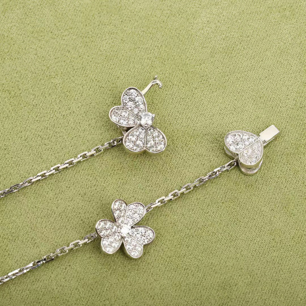 [Elowen jewels ]FRIVOLE SILVER 9 FLOWERS NECKLACE