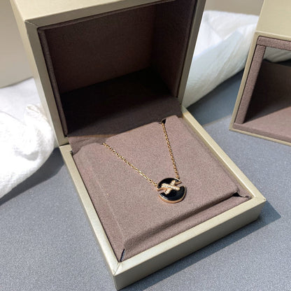 [Elowen Jewels]JEUX DE PINK GOLD DIAMOND NECKLACE