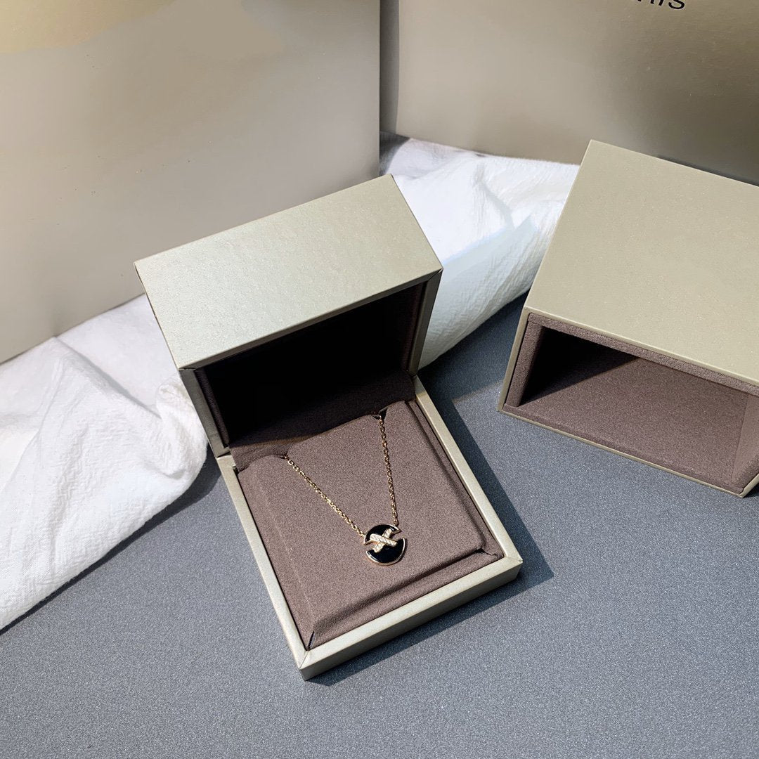 [Elowen Jewels]JEUX DE PINK GOLD DIAMOND NECKLACE