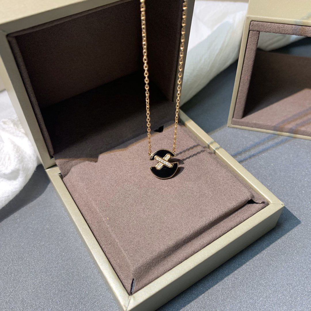 [Elowen jewels ]JEUX DE PINK GOLD DIAMOND NECKLACE
