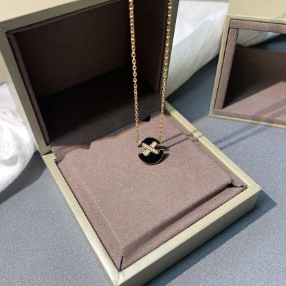 [Elowen Jewels]JEUX DE PINK GOLD DIAMOND NECKLACE