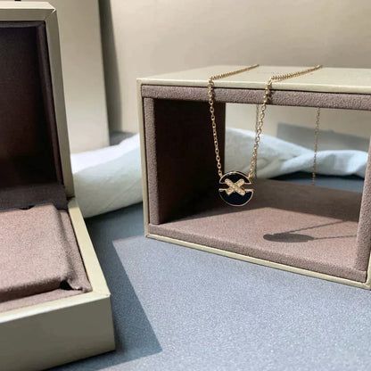 [Elowen Jewels]JEUX DE ROSE GOLD DIAMOND NECKLACE