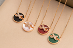 [Elowen jewels ]JEUX DE PINK GOLD DIAMOND NECKLACE