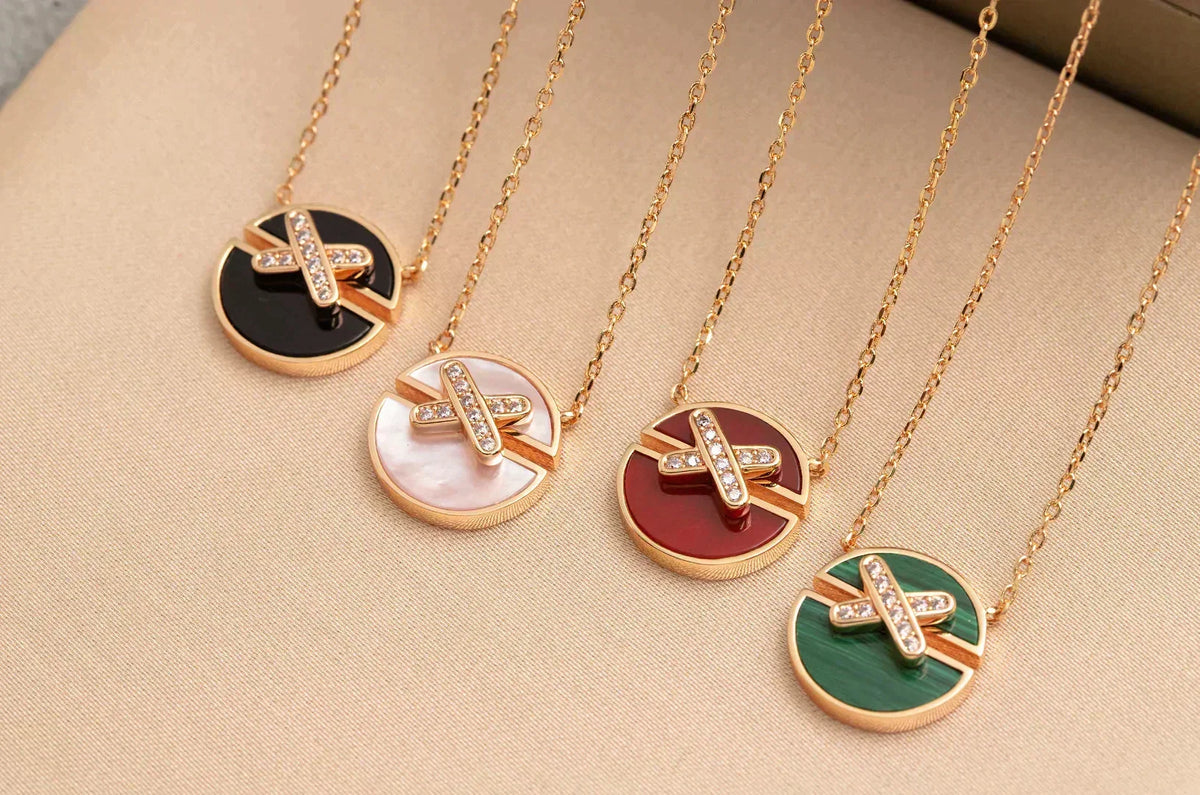 [Elowen jewels ]JEUX DE ROSE GOLD DIAMOND NECKLACE