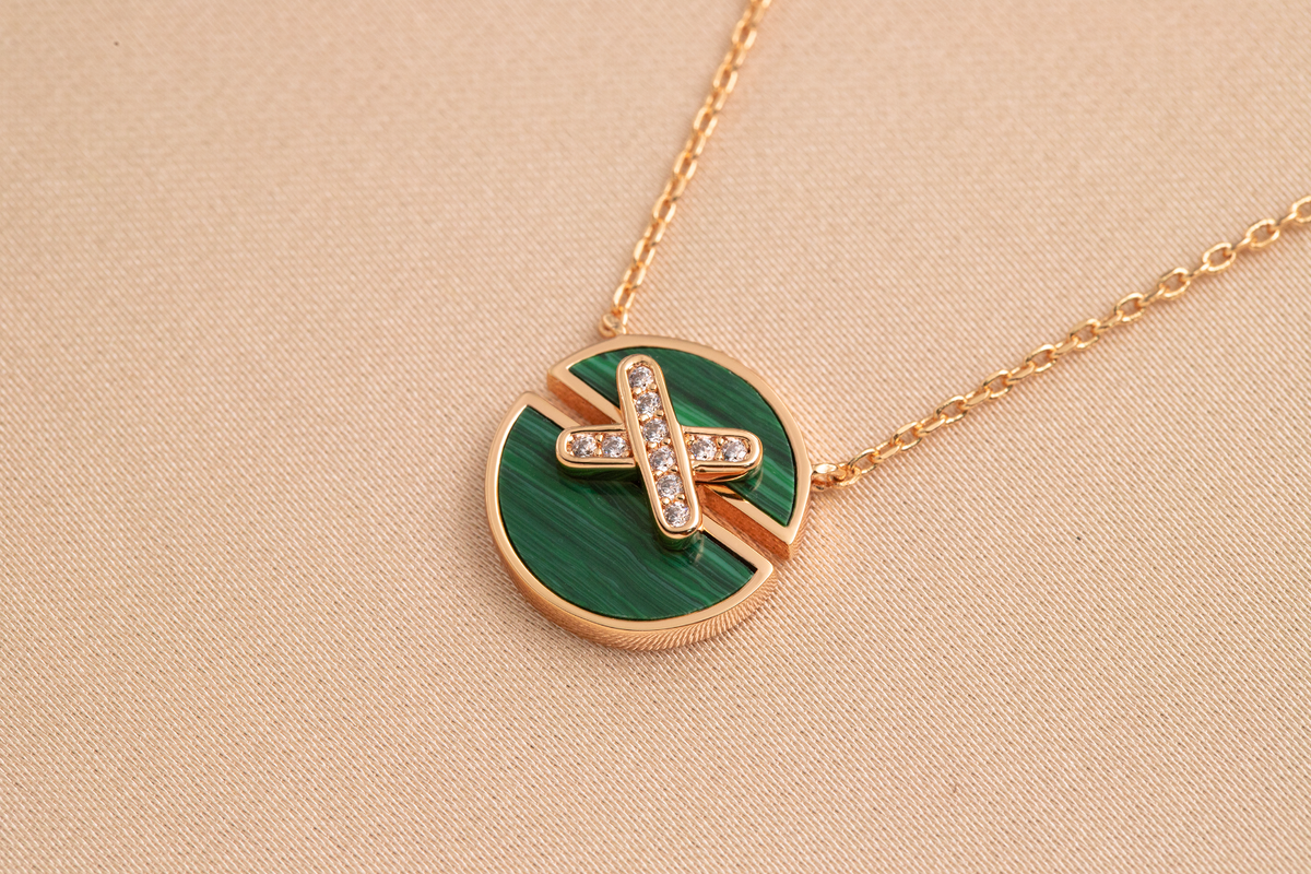 [Elowen jewels ]JEUX DE PINK GOLD DIAMOND NECKLACE