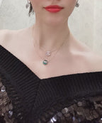 [Elowen jewels ]JEUX DE PINK GOLD DIAMOND NECKLACE
