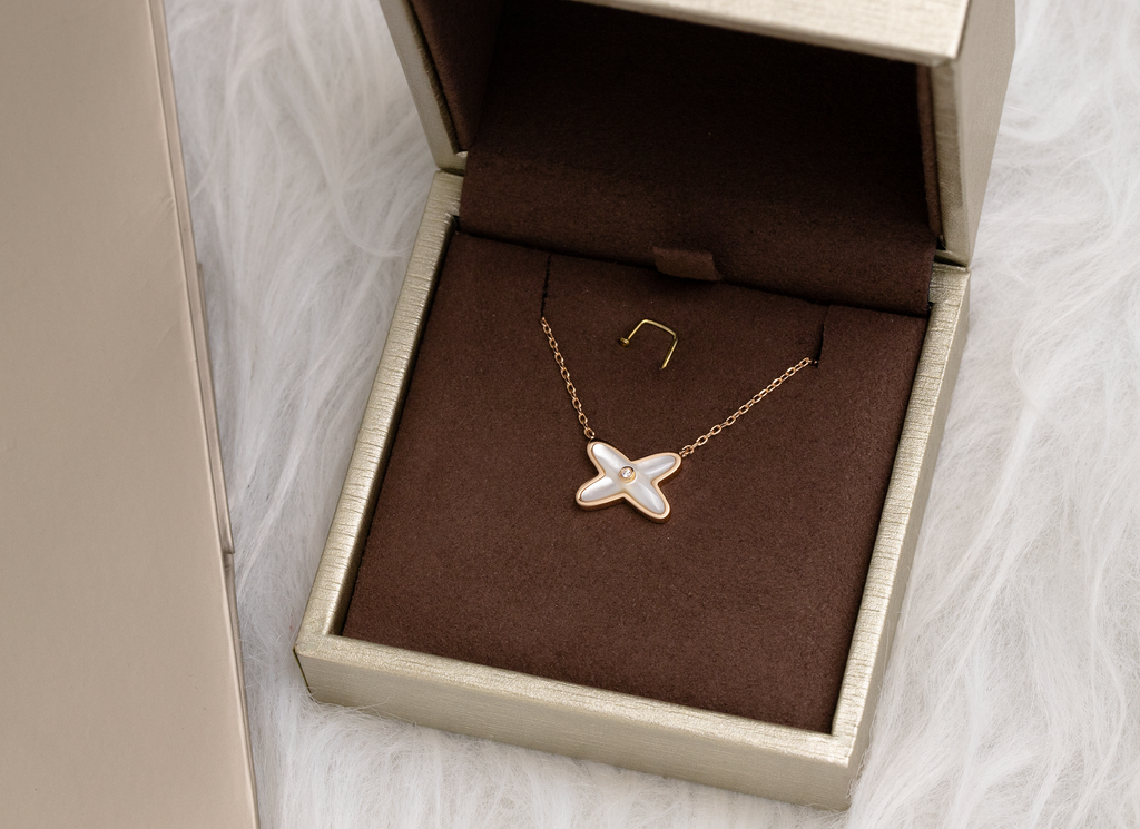 [Elowen jewels ]JEUX DE NECKLACE 1 DIAMOND