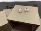 [Elowen jewels ]JEUX DE WHITE MOP SILVER DIAMOND EARRINGS