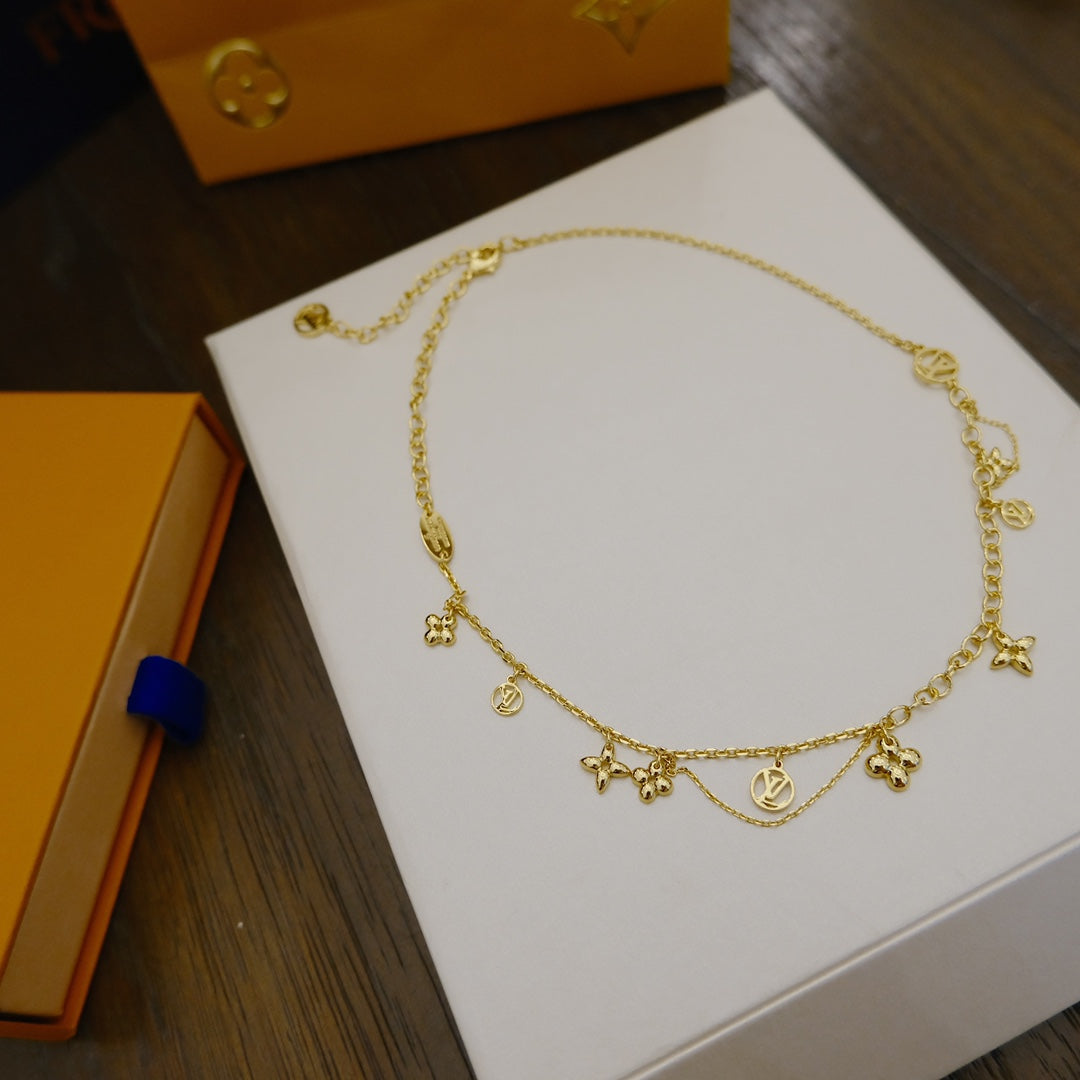 [Elowen jewels ]BLOOMING SUPPLE NECKLACE BRASS