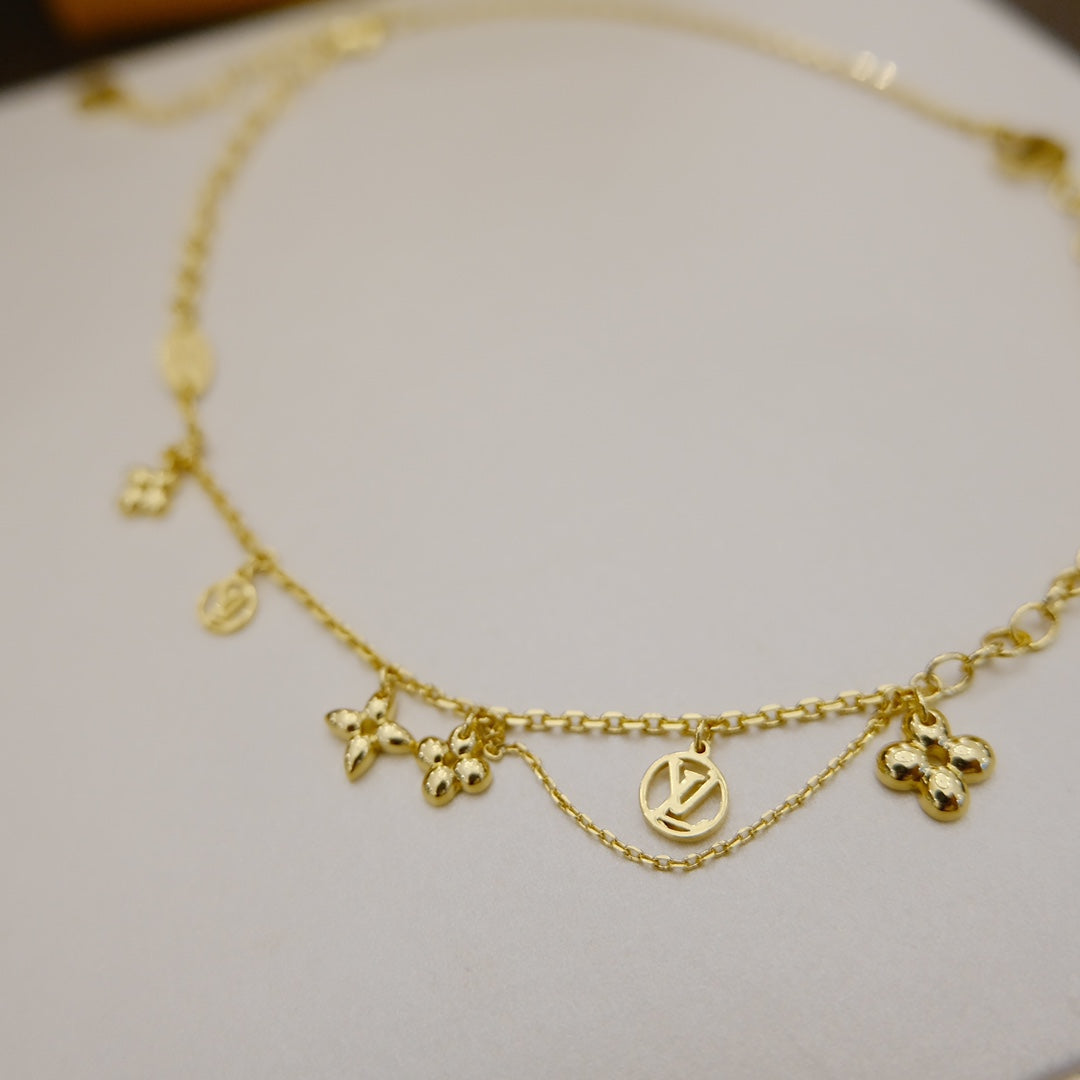 [Elowen jewels ]BLOOMING SUPPLE NECKLACE BRASS